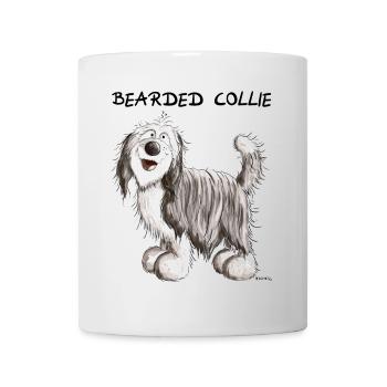 Mignon Bearded Collie - Mug blanc - blanc - Devant