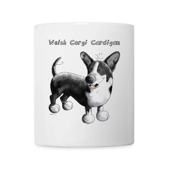 Funny Welsh Corgi Cardigan - Mug - white - Front