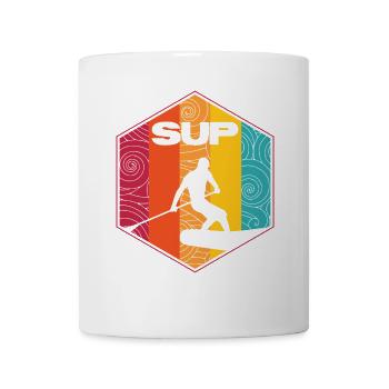Conception de surf SUP - Mug blanc - blanc - Devant