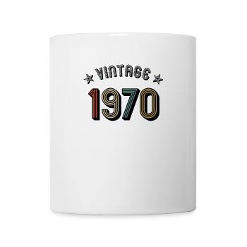 1970 Vintage Retro Jahrgang Geburtsjahr Geburtstag - Tasse - Weiß - Vorne