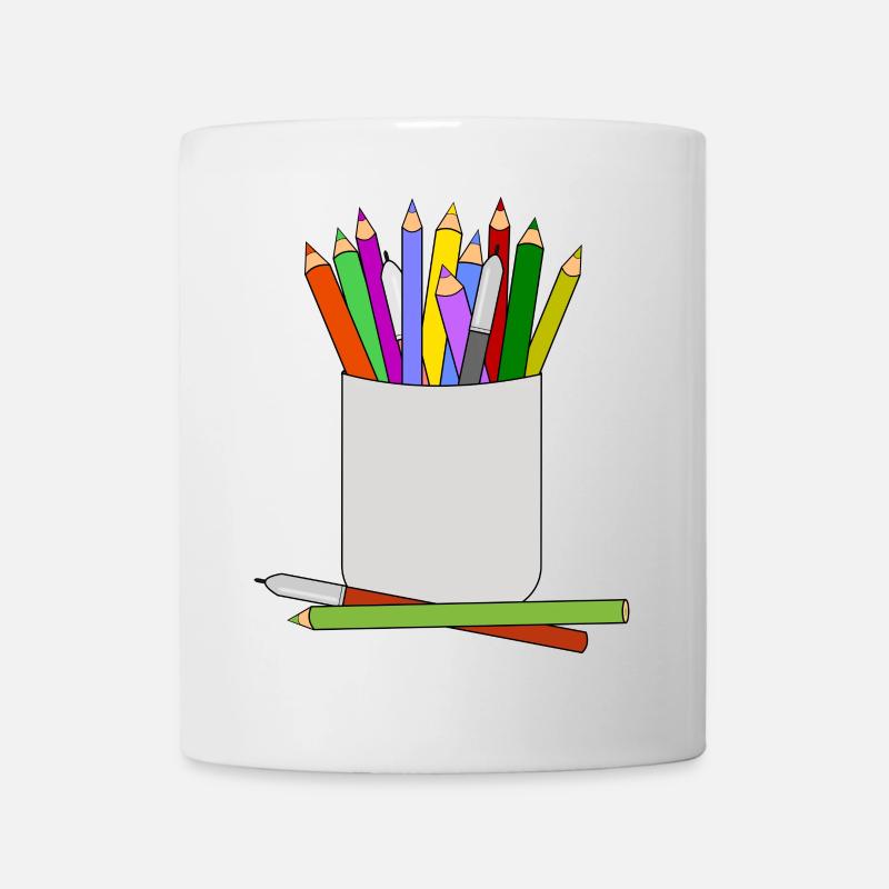 stylo - Mug blanc - blanc