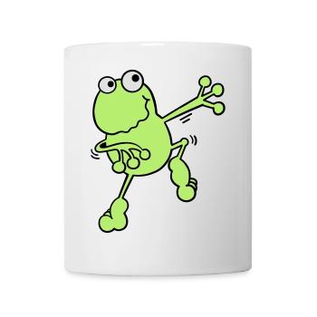 Tanzender Frosch - Tasse - Weiß - Vorne
