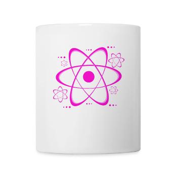 Pink Atom Symbol Print - Mug - white - Front