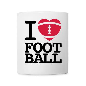 I love football - Tasse - Weiß - Vorne