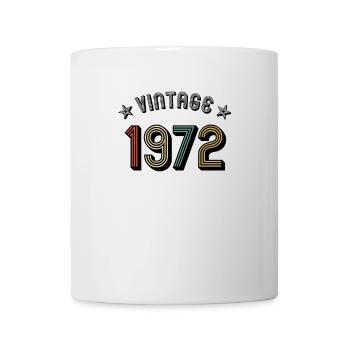 1972 Vintage Retro Jahrgang Geburtsjahr Geburtstag - Tasse - Weiß - Vorne