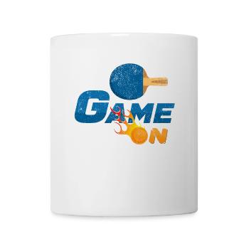 Jeu sur la flamme du tennis de table - Mug blanc - blanc - Devant