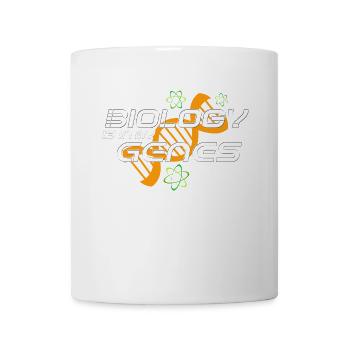 Logo de la génétique biologique Imprimé - Mug blanc - blanc - Devant