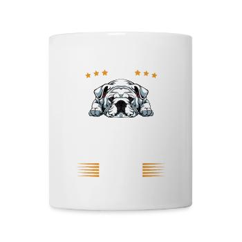 Only Bulldog parle aujourd’hui - Mug blanc - blanc - Devant