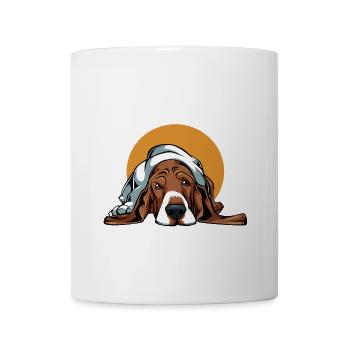 Mehr Liebe für Basset Hound - Tasse - Weiß - Vorne