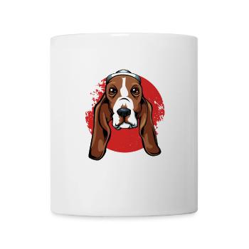 Leben ist besser mit dem Basset Hound - Tasse - Weiß - Vorne
