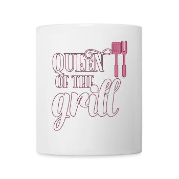 Griller la reine - Mug blanc - blanc - Devant