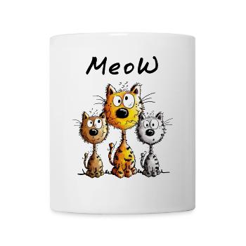 Meilleurs amis - Chats - Miaou - Chat - Cadeau - Mug blanc - blanc - Devant