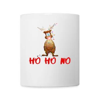HO HO NO Rentier Rudolf mit der roten Nase - Tasse - Weiß - Vorne