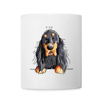 Drôle Gordon Setter dessin animé - Chien - Cadeau - Mug blanc - blanc - Devant
