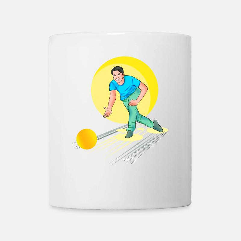 Bowling - Bowler - Tasse - Weiß