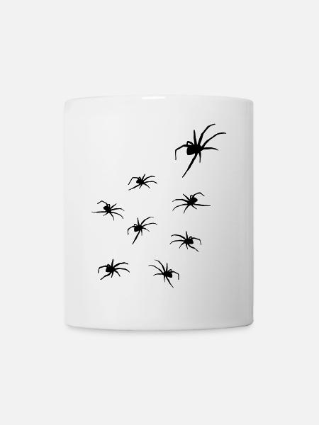 Spiders, Spider Horror - Mug - white