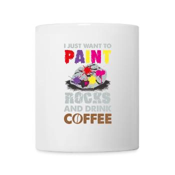 Paint stones art gift - Mug - white - Front