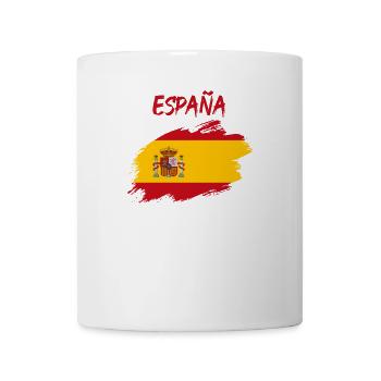 Spanien spanisch Flagge Fahne Europameisterschaft - Tasse - Weiß - Vorne