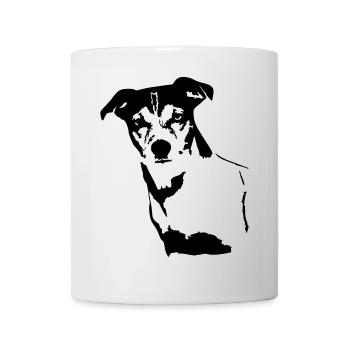 Jack Russell Terrier head - Mug - white - Front