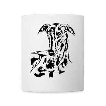 Galgo head - Mug - white - Front