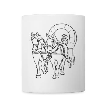 carriage - Mug - white - Front