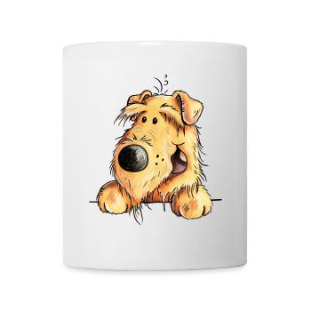 Drôle Airedale Terrier - Chien - Cadeau - Mug blanc - blanc - Devant