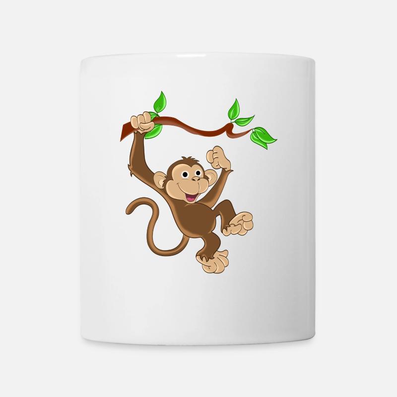 Lustiger Affe - Tasse - Weiß
