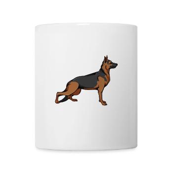 Meine DeutscheSchäferhund und Drei Andere - Tasse - Weiß - Vorne