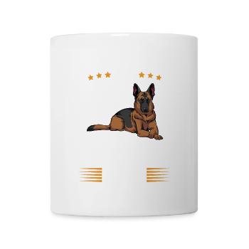 Je ne parle qu’à mon berger allemand - Mug blanc - blanc - Devant