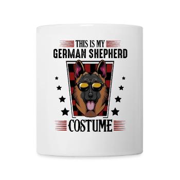 Sunglasses Shepherd Dog in Retro Look - Mug - white - Front