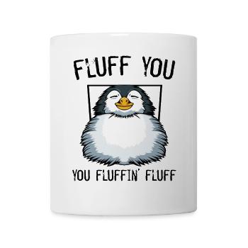 Fröhlicher Pinguin Jungtier - Tasse - Weiß - Vorne