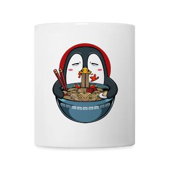 Magie des nouilles manchots - Mug blanc - blanc - Devant