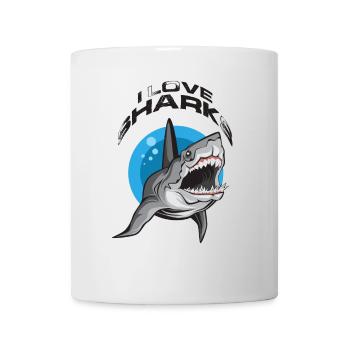 I Love Shark Shark Shark Fish Predatory Fish Gift - Mug - white - Front