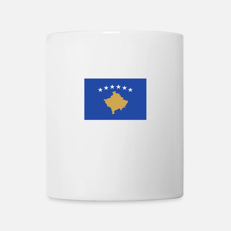 Drapeau kosovar drapeau kosovar Pristina Albanie - Mug blanc - blanc