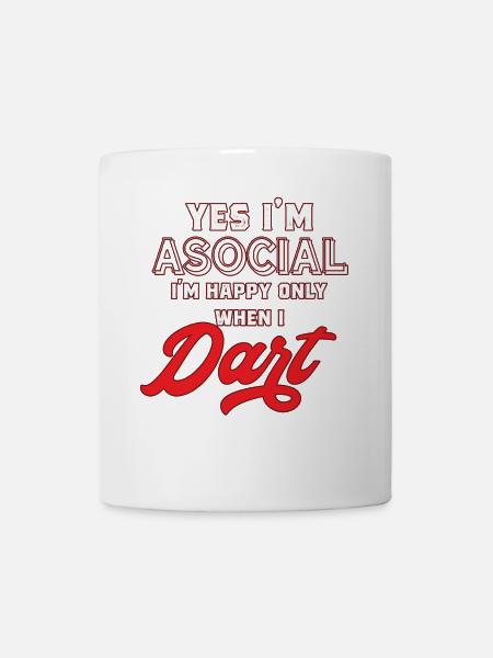 Darts Dart - Tasse - Weiß