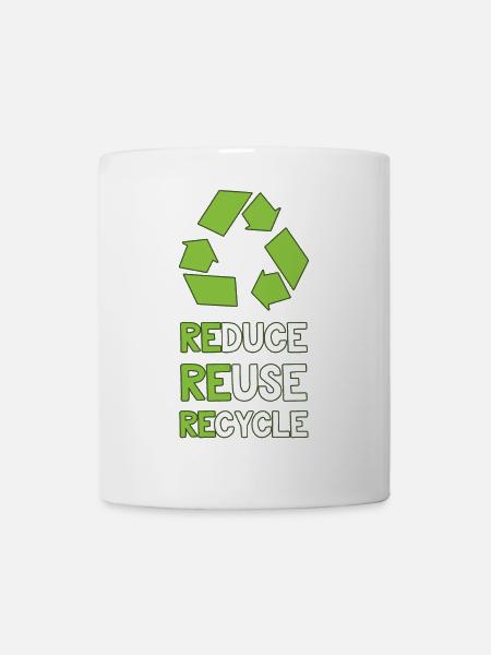 Recyclage de protection de l'environnement - Mug blanc - blanc
