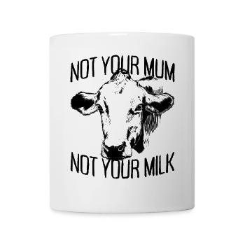 Pas votre maman pas votre lait vegan végétarien végétarien - Mug blanc - blanc - Devant
