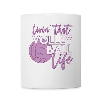 Volleyball - Tasse - Weiß - Vorne