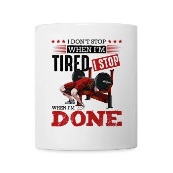 Bench Press Finish – DONE - Mug - white - Front