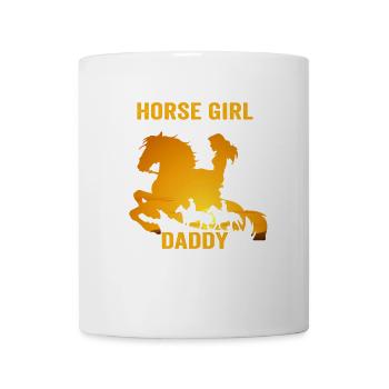 Behind Every Great Horse Girl Is A Awesome Dad - Mug - white - Front