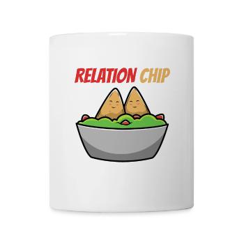 Humorvolle Avocado-Paare mit Relation Chip - Tasse - Weiß - Vorne
