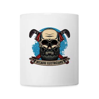 Klempnerhelden Skull Motiv - Tasse - Weiß - Vorne