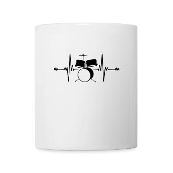 Drummer Heartbeat Drummer Drums Fun Gift - Mug - white - Front
