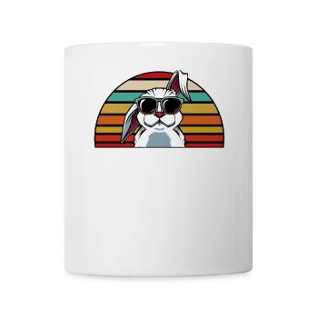 Best Bunny Dad Ever Retro - Tasse - Weiß - Vorne