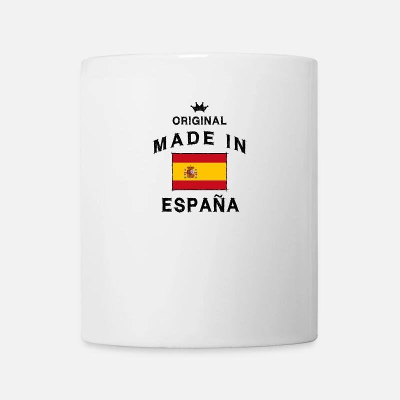 Espagne drapeau espagnol drapeau cadeau pour la naissance - Mug blanc - blanc