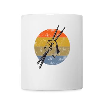 Tambour batons batteur - Mug blanc - blanc - Devant