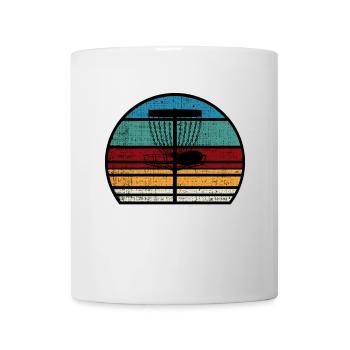 Frisbee Discgolf Spruch Lustig Discgolfer Geschenk - Tasse - Weiß - Vorne
