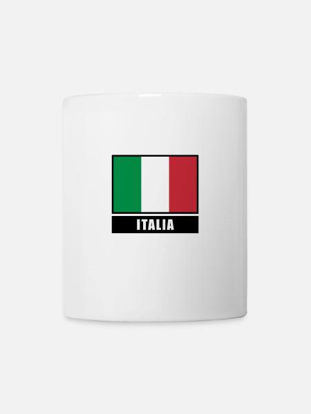 Italien italienisch Flagge Fahne squadra azzurra - Tasse - Weiß