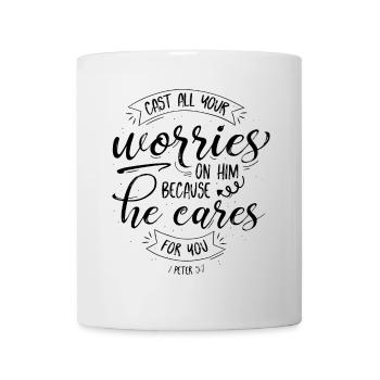He Cares For You - Tasse - Weiß - Vorne