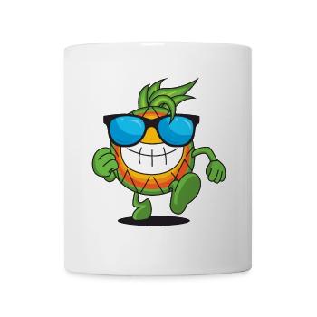 Cool Pineapple with Sunglasses | Summer | Good mood - Mug - white - Front
